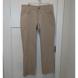 Peter Millar Pants Mens 33x29 Beige EB66 Performance Chino Crown Sport Golf